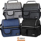 opux Lunch Box for Men, Adult Lunch Box Cooler, Insulated Lunch Bag Women, Dual Compartment Lunchbox for Work, Leakproof Double Decker Lunch Bag, Soft Lunch Pail Tote Boys Girls Kids School, Black