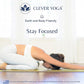 Clever Yoga Liquid Balance Thick Yoga Mat - Pro Exercise Yoga Mat with Non-Slip Surface for Home Gym, Earth-Friendly & Recyclable Pilates and Workout Pad Women & Men, 4.5 mm
