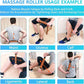 Muscle Roller Stick, Yoga Massage Roller Bar Fitness Beauty Tool for Athletes Relief Leg Back Pain (Orange)