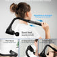 Massage Gun Deep Tissue - Back Massager for Pain Relief Deep Tissue with Extended Handle, 12MM Percussion Less-Shock Neck/Foot/Leg/Shoulder Massager, Infinitely Adjustable Speed & 4 Replaceable Heads
