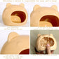 Ceramic Hamster Hideout Hamster House Guinea Pigs Hideout Accessories Hamster cage Accessories Chinchillas Hedgehogs Den and Small Pet Habitats (Orange)