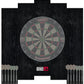 Knock-down Dartboard Backboard for A Large Area of Wall Protection Free Combination for Various Set-up Options Wooden Backboard with Black Veins Mounting Kits and Instructions Included Dartboard