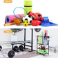 Dumbbell Rack for Home Weight Rack for Home Gym Yoga Mat Storage Rack Black Workout Equipment Storage Organizer with Hooks Yoga Mat Holder with Wheels for Yoga Block, Dumbbell, Resistance Band