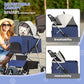 Magshion Foldable Pet Stroller, 3-in-1 Dog Travel Jogger with Detachable Carrier, Cup Holder, Storage Basket, Folding Carrier for Small/Medium Dogs & Cats Up to 33 lbs, Navy Blue