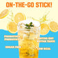 TEAZEN Lemon Kombucha Tea, Hydration Drink Mix, Sugar Free, Live Probiotics & Prebiotics, 10 Sticks, 1.76oz