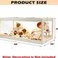 Prolee Hamster Habitat Chewproof, Mice and Rat Habitat with Transparent Sides, Hamster Cage with Openable Mesh Top, Solid Built with Lock Design (48" L x 20" W x 20" H)