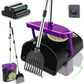 UPSKY Dog Pooper Scooper Swivel Bin & Rake Kit with 100 Waste Bags,33.4" Stainless Steel Long Handle Heavy Duty Pet Poop Shovel for Large Medium Small Dogs, Odor-Proof Lid for Yard/Lawn/Outdoor Use