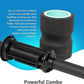 Chirp Focus Muscle Roller, Focus Wheel and Roller Handle in One, On-The-Go Muscle Massage Tool, Stretching Equipment, Targets Pressure Points, Focused Neck & Back Massager - 4" Holds Up to 500 lbs