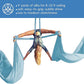Aerial Silks Starter Kit - Durable 9 Yards of Aerial Yoga Hammock with Hardware & Guide - Aerial Swing for Acrobatic Flying Yoga & All Levels (Aerial Rigging Point Up to 13ft)