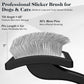2PCS Slicker Brush for Dogs & Pet Comb,Professional Dog Grooming Brush (Goldendoodles,Poodles,Labradoodles) with Extra Long Pins to Effectively Remove Tangles, Knots and Mats (Black)