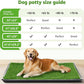 LOOBANI 47.6x29.2in Large Dog Litter Box with 2 Artificial Grass Patch + 2 Washable Pee Pads, Quickly Absorbency Portable Patio Potty for Balcony Apartment Use