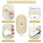 3-in-1 Rechargeable Steam Brush for Cats & Dogs - Anti-Static Spray Pet Grooming Brush with Warm Mist Massage, Hair Shedding Control, Detangling Comb & Cleaning Tool for Effective Deshedding