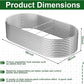 FRIZIONE 2pcs Tall 8x4ft Galvanized Raised Garden Bed Outdoor,Steel Garden Bed for Vegetables,Above Ground Garden Box for Flower,Metal Raised Beds for Gardening