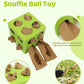 Interactive Puzzle Dog Toy Encourage Natural Foraging Skill, Durable Dog Enrichment Toy Snuffle Cube Cloth Strip with Hide & Seek Food, Slow Feeder for Mind Stimulate & Stress Relief (Green)