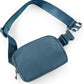 ODODOS Unisex Mini Belt Bag with Adjustable Strap Small Fanny Pack for Workout Running Traveling Hiking, Blue