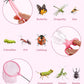 ROBUD Kids Explorer Kit, Bug Catcher Kit with Bag Kit, Pink Outdoor Exploration Set for Camping, Montessroi Toy for Kids Coming Closer to Nature，WRP28