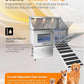 POLIMO Dog Washing Station, LED Professional Stainless Steel Dog Bathing Station 50", Dog Grooming Tub for Large, Medium & Small Dog - with Window, Ramp, Drawer, Floor Grate & Faucet (Right RAMP, 50")