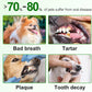ALIVO Dental Teeth Cleaning Wipes for Dogs & Cats, Remove Bad Breath by Removing No-Rinse Dog Finger Toothbrush, Disposable Gentle Cleaning Pet Dental Care Wipes, 50pc