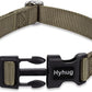 Hyhug Pets Classic Regular Heavy Duty Nylon Dog Basic Collar for Medium Dogs Daily Use Walking Jogging. (Medium, Military Green)