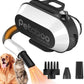 Dog Blow Dryer - Ultra-Quiet 40dB Cat Mode, 3-in-1 Nozzles & Adjustable Speed/Temp, Negative Ion Technology, BLDC Motor for Fast Drying, Portable & All-in-One Storage for Dogs & Cats