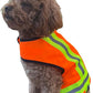 Reflective Dog Vest – Fluorescent Orange | High-Visibility, Water-Resistant Safety Jacket with Adjustable Fit for Day & Night Walks, Hiking, Hunting, and Outdoor Use (Small)