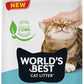 WORLD'S BEST CAT LITTER Poop Fighter Maximum Odor Defense, 32-Pounds - Natural Ingredients, Quick Clumping, Flushable, 99% Dust Free & Made in USA - Long-Lasting Odor Control & Easy Scooping
