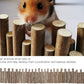 Flexible Hamster Wooden Bridge, 11.8In Hamster Fence, Wooden Sticks for Hamster Cage Decor And Platforms, Syrian Hamster Cage Accessories Wood