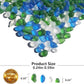 Sea Glass Stones - 0.9LB Frosted Glass Pebbles Gemstones - Perfect for Aquarium Rocks, Fish Tank Gravel, Vase Fillers, DIY Crafts, and Home Decor (Green, Aquamarine, White)