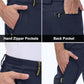 MAGCOMSEN Snow Pants for Men Water Resistant Fleece Lined 5 Zipper Pockets Winter Snowboard Hiking Insulated Ski Pants