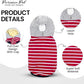 Parisian Pet Basic Hoodie - Lightweight Red Striped Pom Pom Sweatshirt for Dogs - Pullover With Leash Hole and Pockets - Clothes for Large Dogs - XL