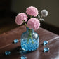 0.96LB Glass Beads Vase Filler Aquarium Gravel Decor Flat Glass Marbles Gems Pebbles Fish Tank Rocks Home Decorative Art Craft - Light Blue
