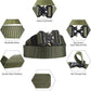 KingMoore Men's Tactical Belt Heavy Duty Webbing Belt Adjustable Military Style Nylon Belts with Metal Buckle