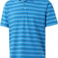 Rouen Mens Golf Shirt Moisture Wicking Dry Fit Performance Stripe Casual Collared Short Sleeve Golf Polo Shirts for Men