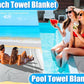 Oversized Turkish Beach Towel Blanket Cotton Giant XL Sandproof Towels Huge Linen XXL Extra Large Big Throw Quilt Blankets for Adults Cloud Travel Camping Glamping Accessories Essentials