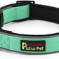 Plutus Pet Tactical Dog Collar, Reflective, Adjustable Heavy Duty Dog Collar, Soft Padded and Comfortable, for Small Medium and Large Dogs (Teal, S)