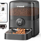 oneisall Cordless WiFi Automatic Cat Feeder, Tasty S2 Pro Rechargeable 100-Day Battery Operated Pet Feeder, 12 Cups/3L Timed Cat Food Dispenser for Large Kibble, Smart App Control (Black)