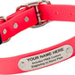 Biothane Custom Dog Collar – Waterproof, Stink-Proof Personalized Collar with Name & Phone Number – Durable, Many Sizes and Colors – Assembled in USA – Assembled in USA (Hot Pink)