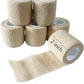 6 Pack 2" x 5 Yards Self Adhesive Bandage Wrap Breathable Cohesive Vet Wrap for Pets, Elastic Self-Adherent Tape for Sports, Wrist, Ankle (Skin Color)
