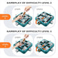 Dog Puzzle Toy Mental Stimulation - Level 3 in 1 Dogs Food Feeder Puzzle, Dog Treat Puzzle Feeder (Advanced-Mars Green Board)