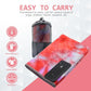 Eunzel Yoga Towel,Hot Yoga Mat Towel with Grip Dots Sweat Absorbent Non-Slip for Hot Yoga, Pilates and Workout 24" x72", Red & Gray