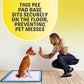 TidyFriend 2 Pk Pee Pad Holder Tray for 28” x 23” Pee Pads with Corner Lock Holes, Raised Edges, Non-Spill, Easy to Clean Silicone Dog Potty Tray Holder, for Indoor Floor Protection (Black)