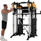Altas Strength Smith Machine with Lever Arms Pulley Ratio 2:1 Squat Rack Pull Up Bar Upper Body Strength Training Leg Developer Light Commercial Home Gym Strength Training 3061B