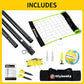Portable Outdoor Volleyball Net Set for Backyard Beach with Adjustable Poles, Soft PU Volleyball & Pump, Carry Bag and Durable Anti-Sagging Net