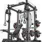 Power Cage,1600lbs Multi-Function Power Rack with Adjustable Cable Crossover System and More Training Attachment, Weight Cage for Home Gym