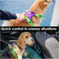 PHOEPET No Pull Dog Harness, Unique Colors Reflective Adjustable Dog Vest, with Soft Training Handle Metal Clips for Small Medium Large Dogs (Purple Base & Green Straps,XS)