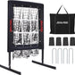 Baseball Pitching Net, 9 Hole Pitching Net with Strike Zone, 5 Height Adjustable Throwing Trainer, Heavy Duty Baseball Softball Net with Carry Bag for Solo Practice