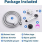 Dog Shower Attachment, 3 Mode Handheld Sprayer with ON/OFF Switch, G1/2" Metal Diverter, 100 Inches Stainless Steel Hose, No Drill Holder, for Pet and Dog Washing in Bathroom