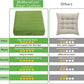 MeMoreCool Square Floor Pillow Seating for Adults Kids, Large Meditation Cushion Floor Pillow with Thick Foam & Soft Tufted Cover, Washable Big Pillow Seat Floor Cushion for Sitting Yoga 22" Green