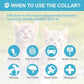 4 Pcs Cat Calming Collar Adjustable Lavender Scent Relaxing Cat Collar with 2 Pendant for Puppies Reduce Stress Aggression Anxious, up to 15 Inches(Grey, Silver)