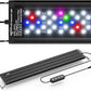 Led Aquarium Light for Plants-Full Spectrum Fish Tank Light with Timer Auto On/Off, 18-24 Inch, Adjustable Brightness, White Blue Red Green Pink LEDs with Extendable Brackets for Freshwater